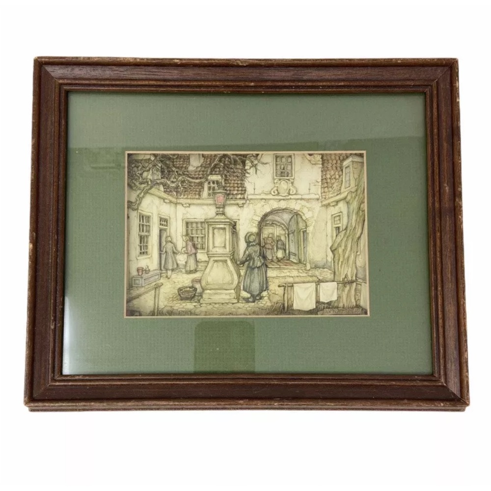 VINTAGE ANTON PIECK - 3 Dimensional 3D Art Framed SHADOW BOX